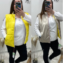 Doudoune réversible jaune